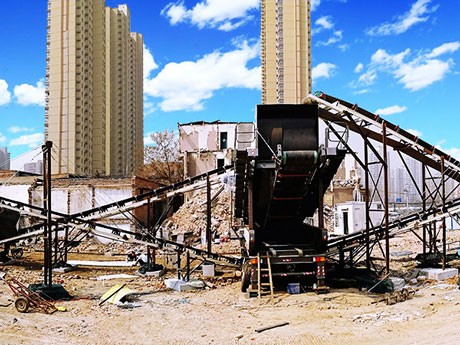 車載移動(dòng)石頭粉碎機(jī)，一體化生產(chǎn)、環(huán)保好、產(chǎn)量高