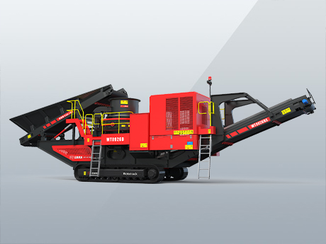 一路奔跑一路賺錢，一體式小型移動制砂機(jī)現(xiàn)場作業(yè)引圍觀