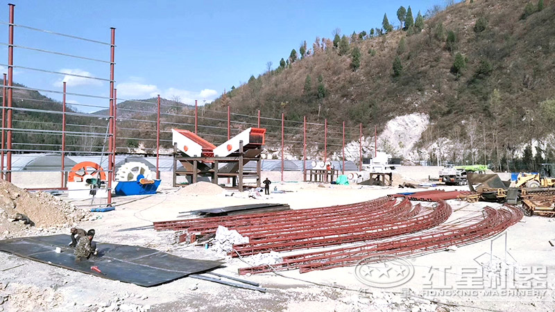 小型制砂設備安裝現(xiàn)場