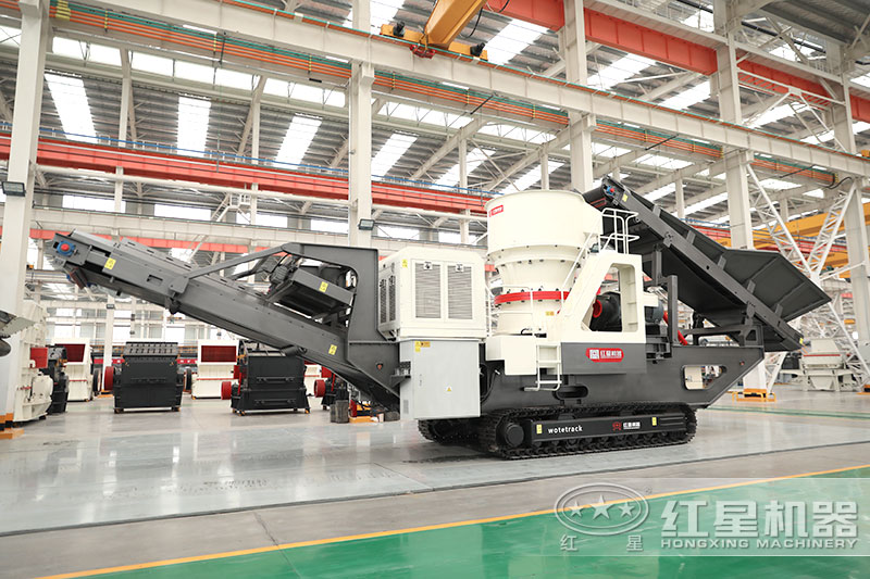 履帶移動(dòng)破碎機(jī)+圓錐破碎機(jī)