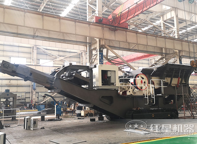 移動打石機(jī)+鄂破（履帶配置）