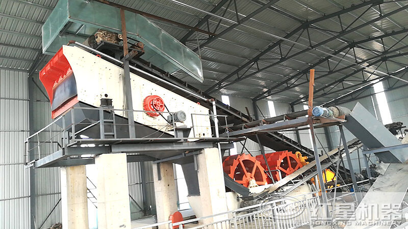 斗式洗砂機(jī)多少錢一臺？一小時160噸洗砂生產(chǎn)線配置方案