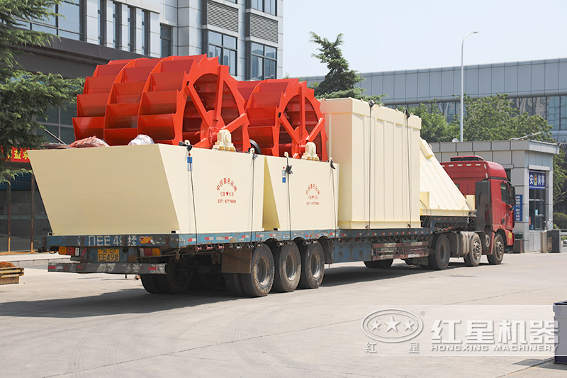 紅星機器石子水洗設備現(xiàn)貨，車間發(fā)貨