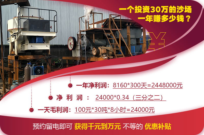 開辦一個機(jī)制砂廠費用與收益