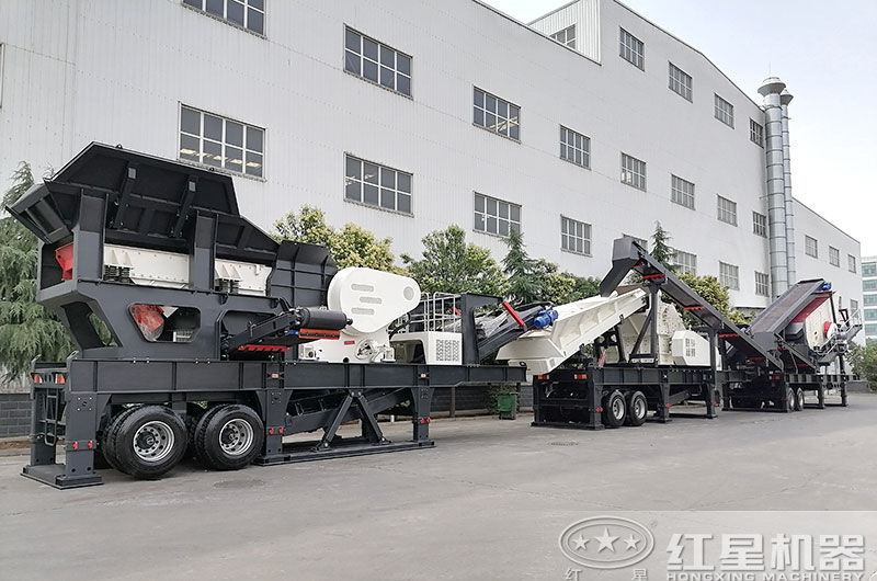 輪胎移動式破碎車-開著跑的碎石機(jī)！附現(xiàn)場視頻及報價