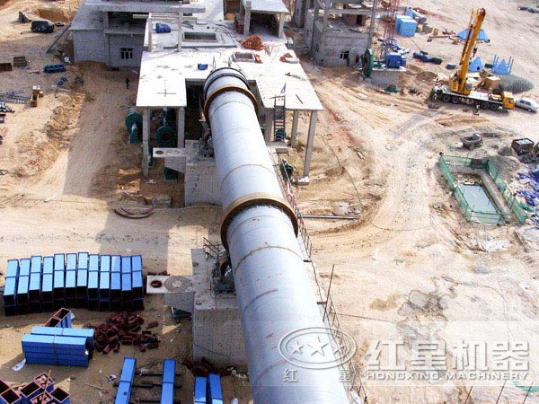 干法水泥回轉窯鳥瞰圖 干法水泥回轉窯鳥瞰圖