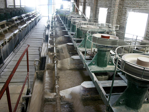 浮選機(jī)現(xiàn)場圖