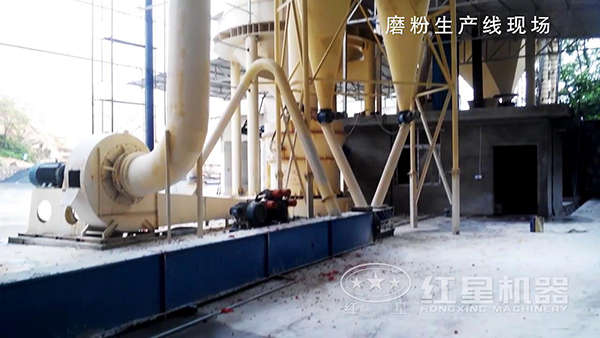 300目石粉生產(chǎn)線實拍