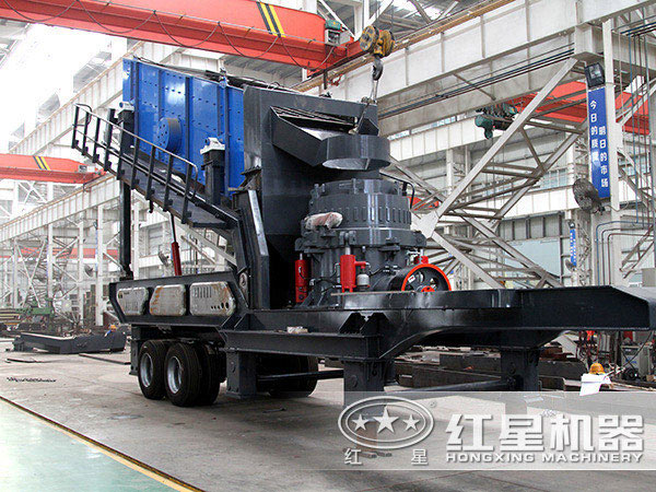 120tph圓錐移動(dòng)破碎站