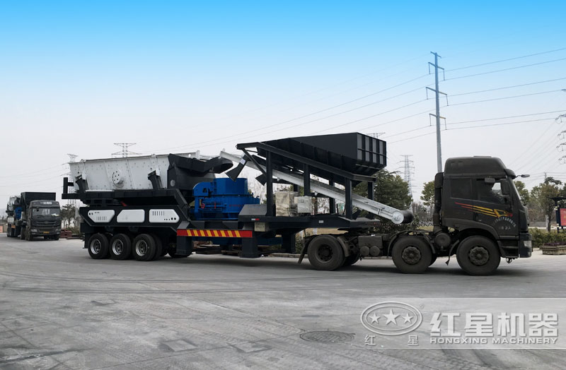 車載移動制砂機(jī)發(fā)貨現(xiàn)場