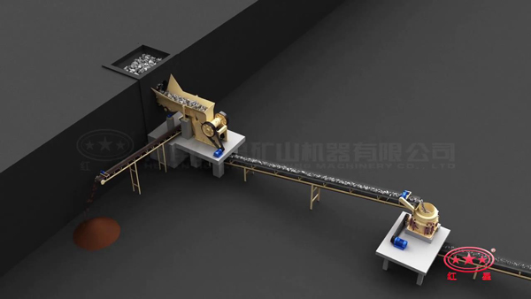 二破采用圓錐破碎機(jī)