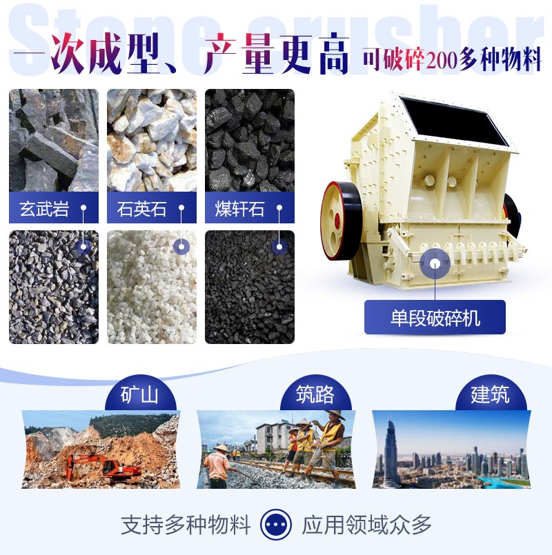 單段破碎機(jī)用途