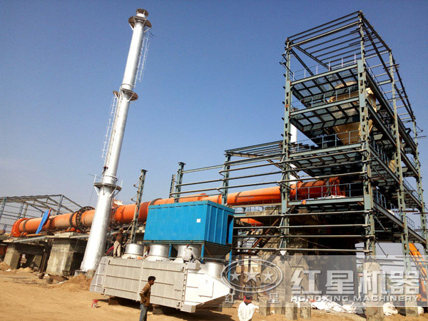 石灰窯生產(chǎn)線現(xiàn)場(chǎng)