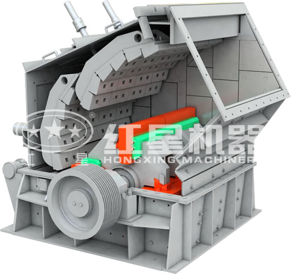 反擊式破碎機(jī)原理圖