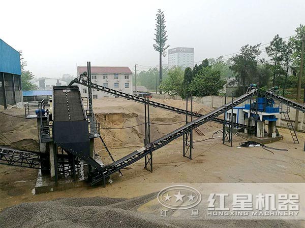 制砂生產(chǎn)線現(xiàn)場實拍