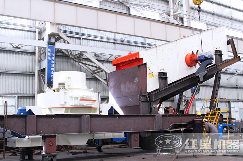 移動制砂機(jī)車間