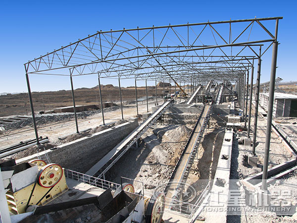 砂石生產(chǎn)現(xiàn)場