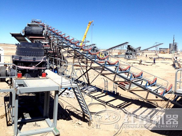 圓錐破碎機工作現(xiàn)場