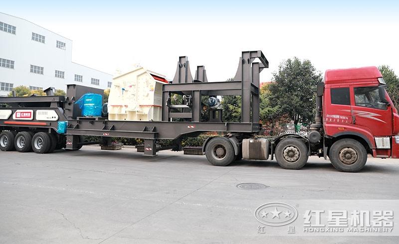 公路用移動石子破碎機(jī)發(fā)貨圖