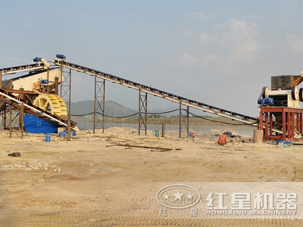 時產(chǎn)50噸制砂機(jī)現(xiàn)場實拍