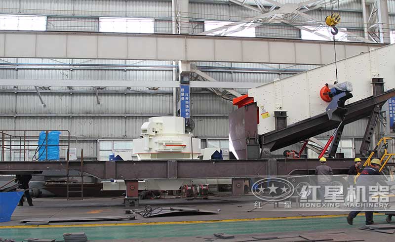 移動(dòng)制砂機(jī)車(chē)間實(shí)拍