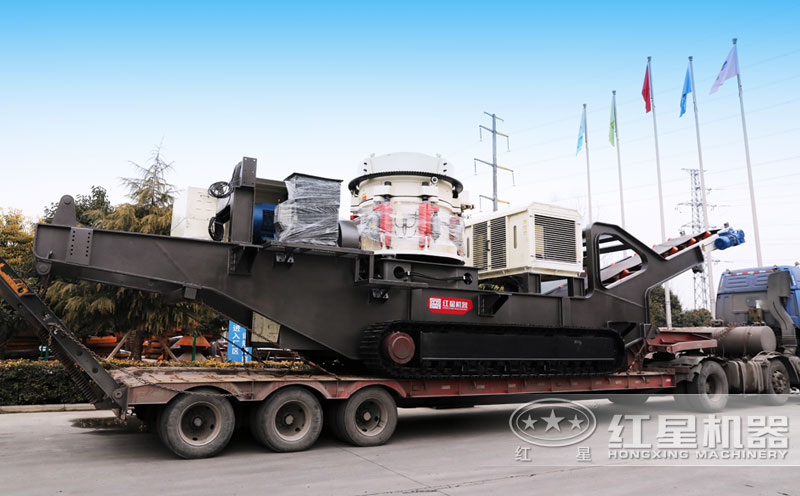 履帶式移動(dòng)圓錐破碎發(fā)貨