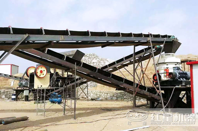 大理石碎石機破碎現(xiàn)場