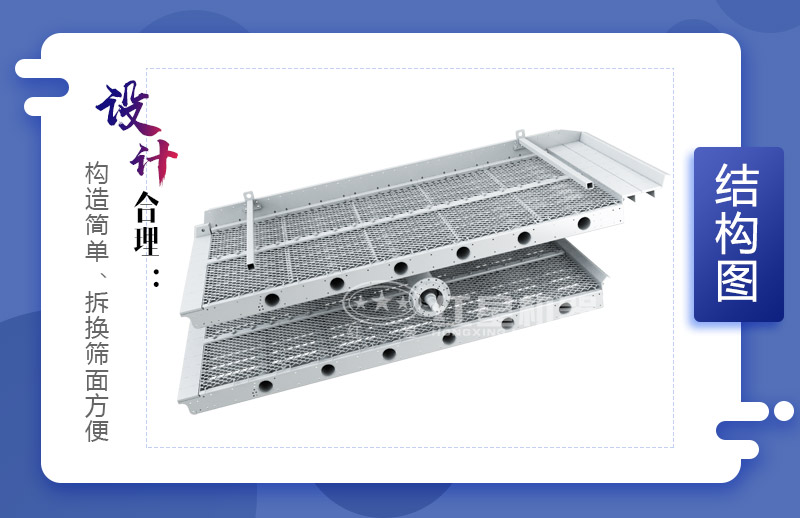 圓振動篩結(jié)構(gòu)簡單