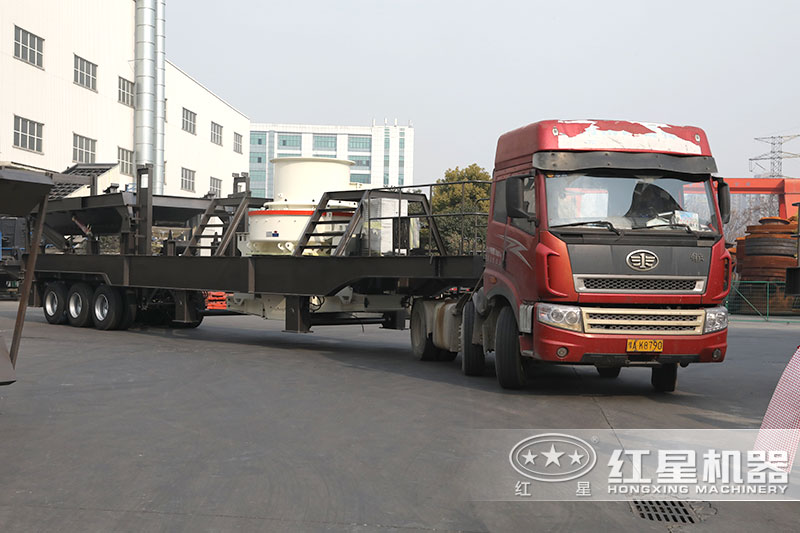 紅星移動系列制砂機(jī)發(fā)貨