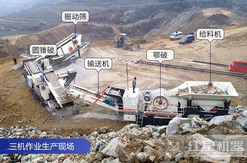 三機(jī)作業(yè)現(xiàn)場