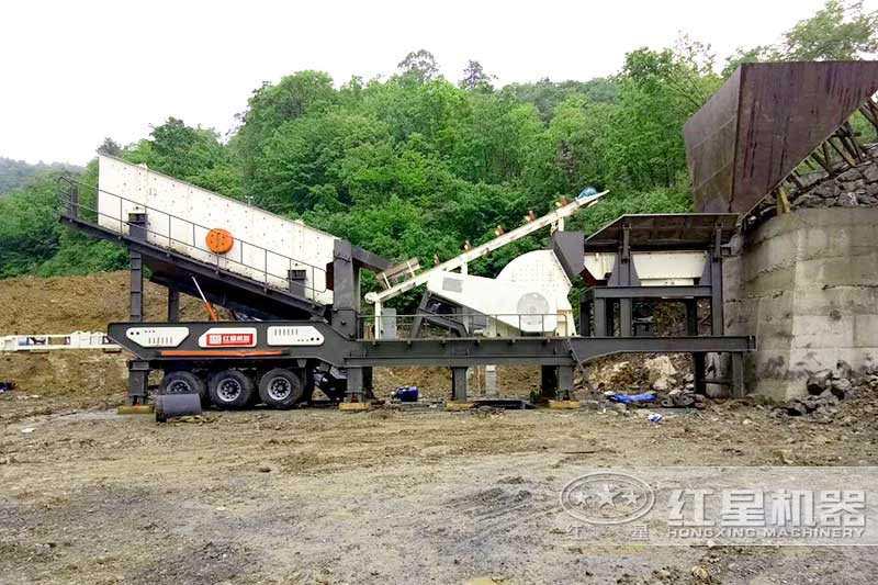 單臺移動錘破作煤矸石加工生產(chǎn)線