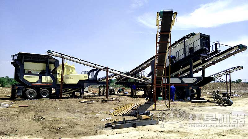 專門(mén)用來(lái)加工軟石料的移動(dòng)碎石配置