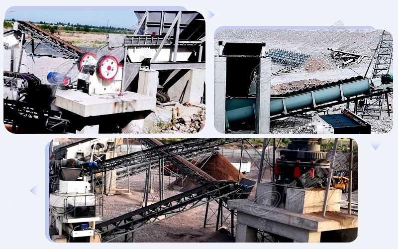 針對硬石料加工設(shè)計的制砂方案現(xiàn)場