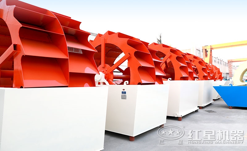 輪式洗砂機近距離實拍