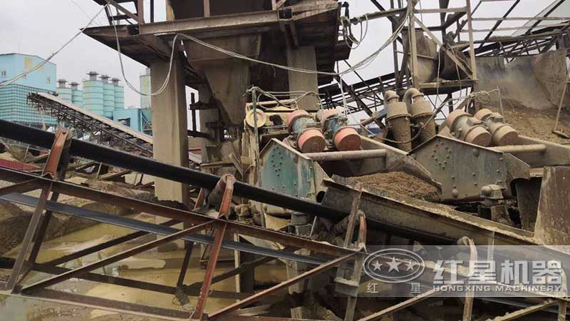 細沙回收現(xiàn)場