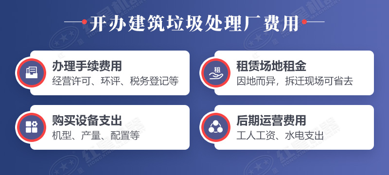 開(kāi)辦建筑垃圾處理廠需要花費(fèi)的幾個(gè)地方