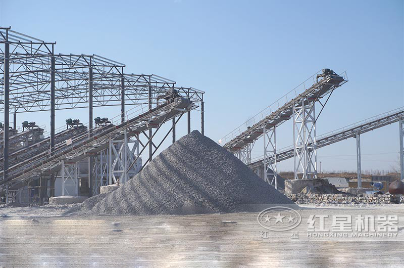 500噸石料生產(chǎn)線破碎現(xiàn)場