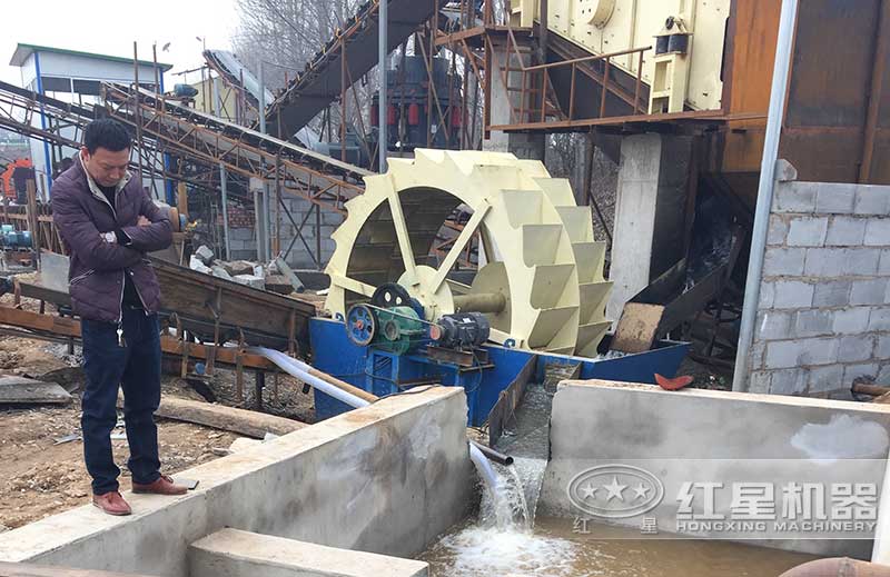 洗沙機(jī)器現(xiàn)場實拍