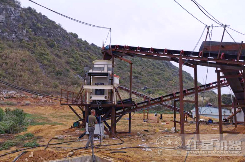 小型制砂機(jī)生產(chǎn)視頻，加工鵝卵石（河卵石）快又好