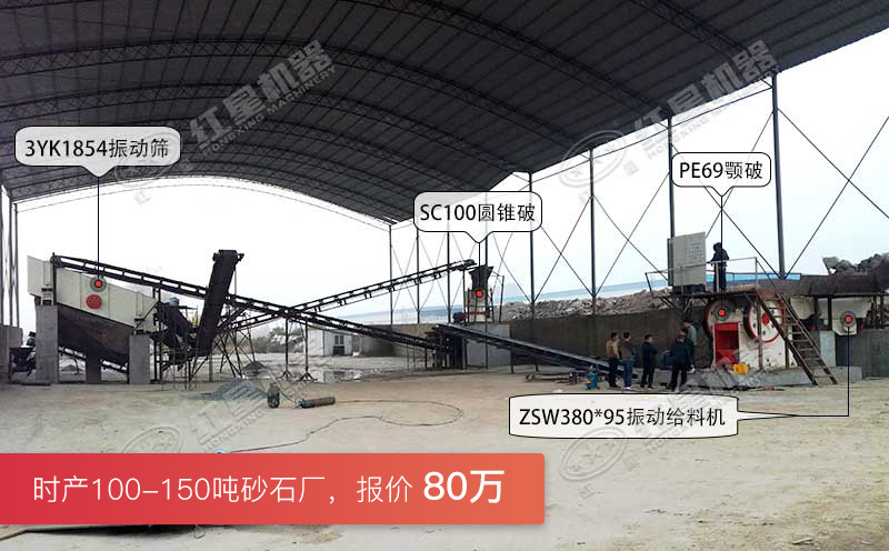 時產(chǎn)100-150噸案例現(xiàn)場實拍