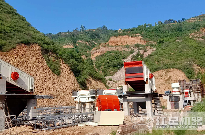 半干法制砂生產線工藝安裝現(xiàn)場