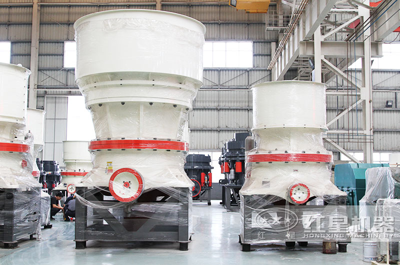 尾礦制砂一段破碎，單缸圓錐式破碎機