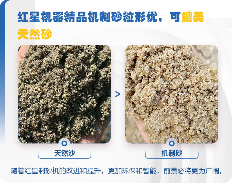 混凝土用河沙好還是機制砂好？骨料生產(chǎn)線工藝流程是什么？