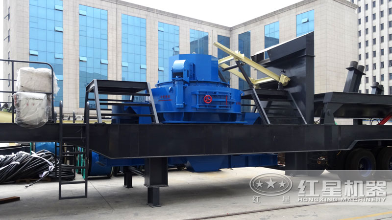 車載移動制砂機(jī)廠區(qū)實(shí)拍